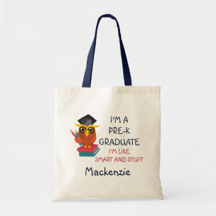 Klassen Pre-K 2023 Student Uggla Funny Studenten Tygkasse