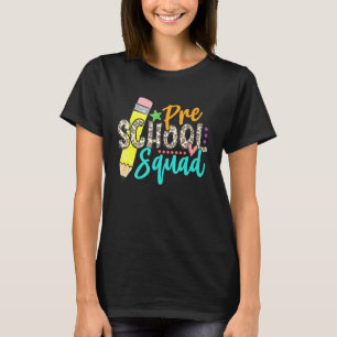 Klassen Preschool Squad Lycklig första dagen i sko T Shirt