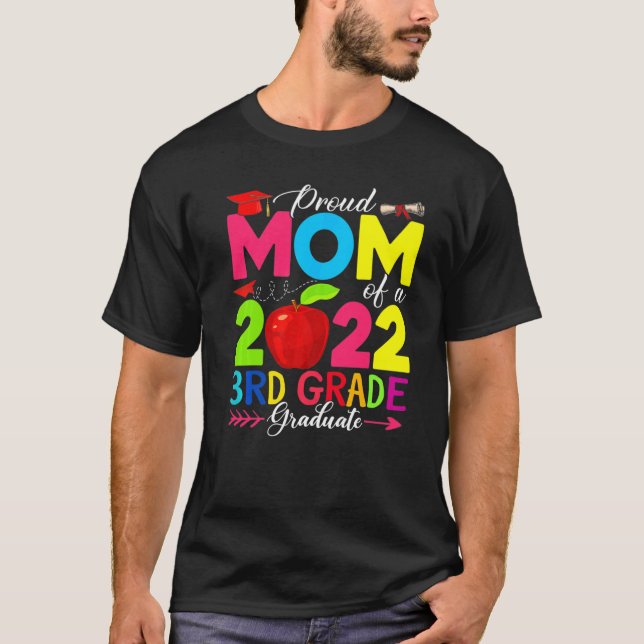 Klassen Proud Mamma 2022 Phd 3rd Klass Student dok T Shirt (Framsida)