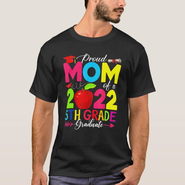 Klassen Proud Mamma 2022 Phd 5:e Klass Student dok T Shirt (Framsida)