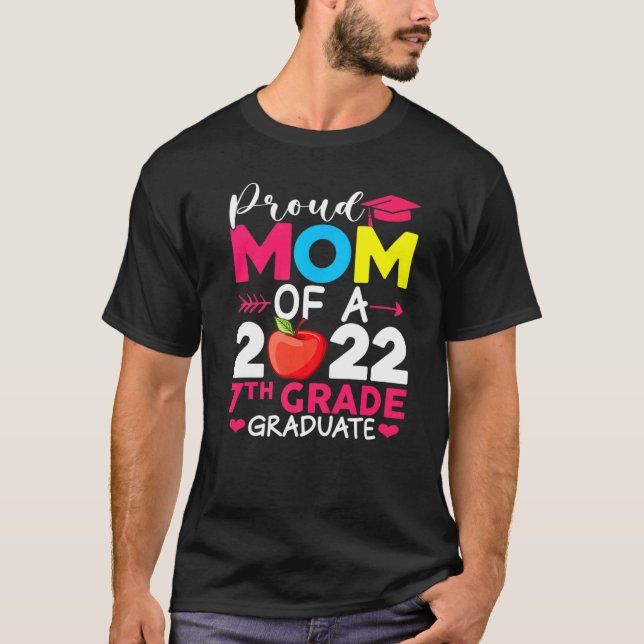 Klassen Proud Mamma 2022 Phd 7:e Klass Student dok T Shirt (Framsida)