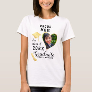 Klassen Proud Mamma 2025 Anpassningsbar Photo Stud T Shirt