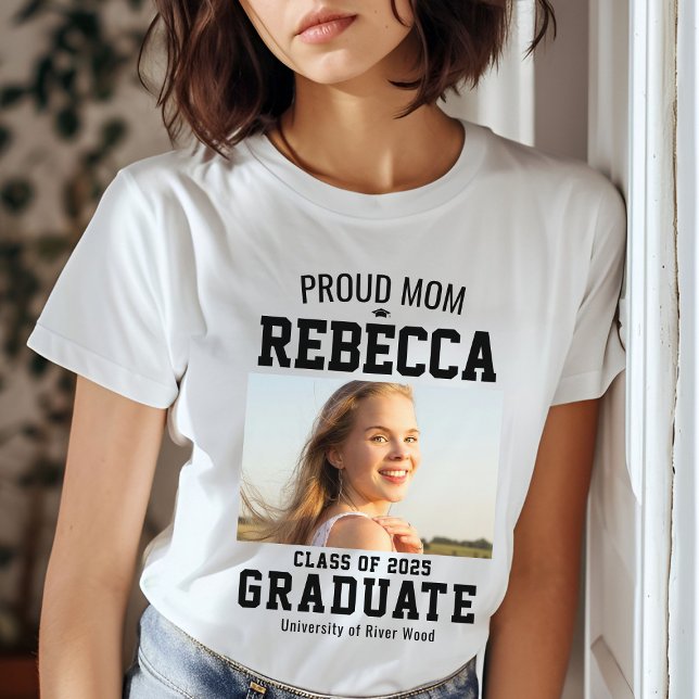 Klassen Proud Mamma för 2025 Student föräldraAnpas T Shirt (Skapare uppladdad)