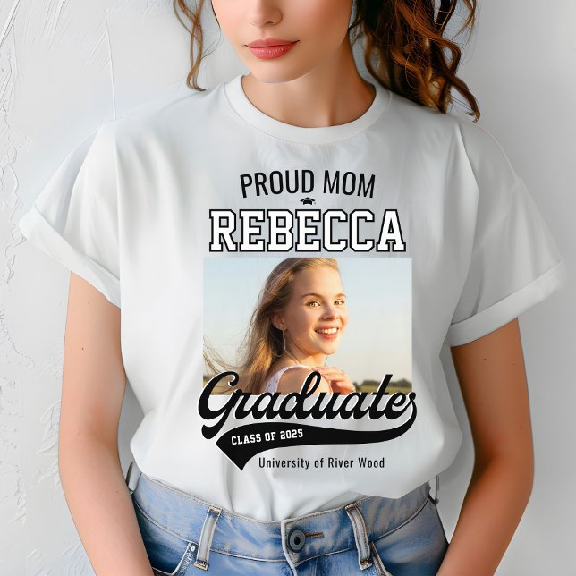 Klassen Proud Mamma för 2025 Student föräldraAnpas T Shirt (Skapare uppladdad)