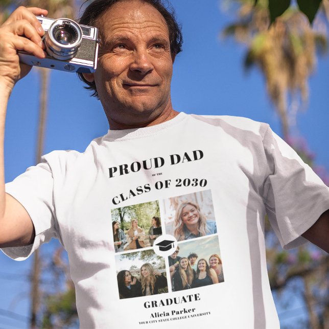 Klassen Proud pappa 2025 student fotot studenten T Shirt (Skapare uppladdad)