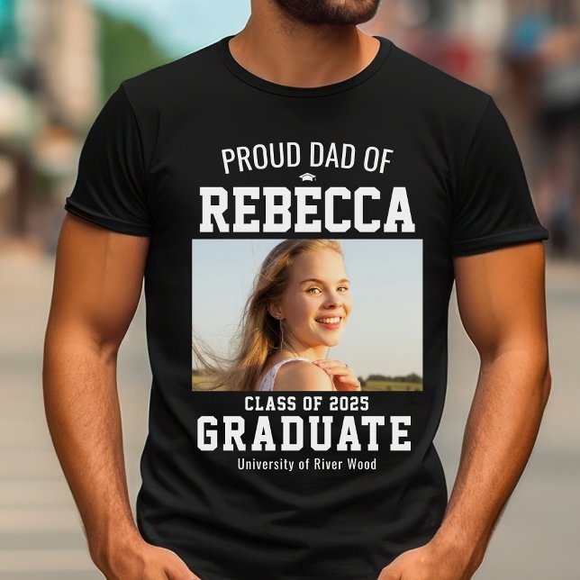 Klassen Proud Pappa för 2025 Student föräldraAnpas T Shirt (Skapare uppladdad)
