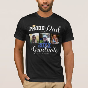 Klassen Proud Pappa i Grad Cap T-Shirt