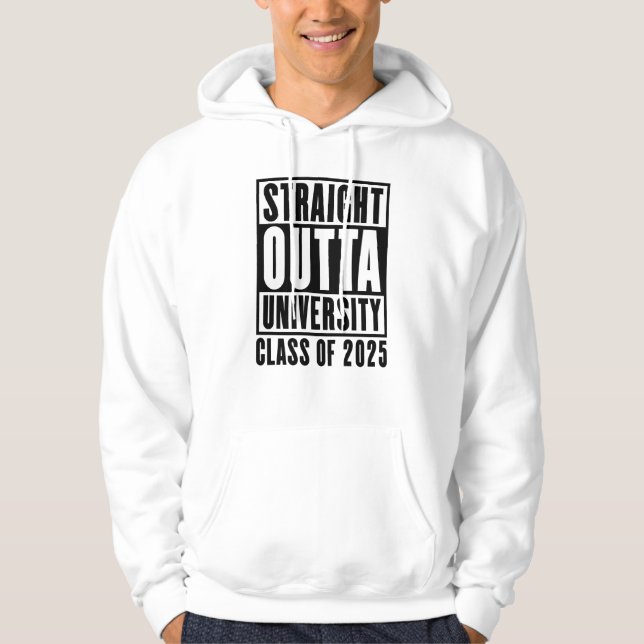 Klassen rak Outta Universiteten 2025 Hoodie (Framsida)