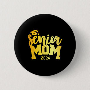Klassen Retro Senior Mamma Studenten i 2024 års sk Knapp