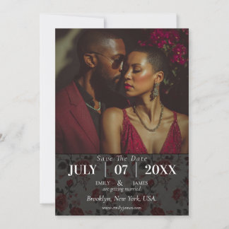 Klassen Ro Flower Vår bröllop Spara datum