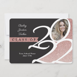 Klassen Ro Guld Glitter 2022 Photo Studenten Meddelande