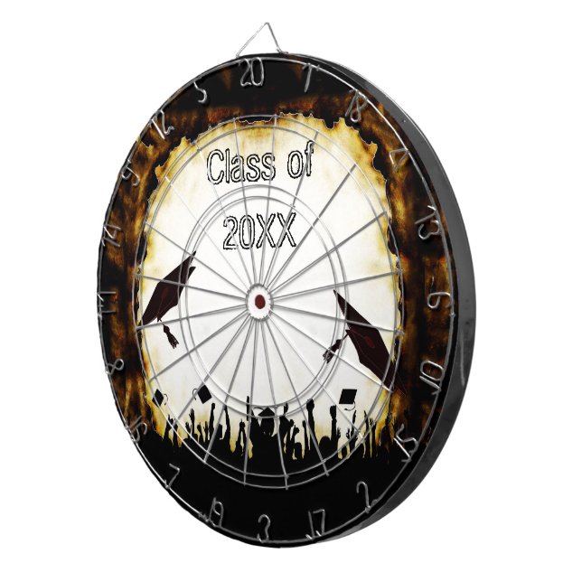 Klassen Rustic Cap Tossing Crowd Studenten i klass Piltavla (Högra Framsidan)