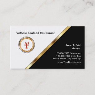 Klassen Seafood Restaurang Visitkort