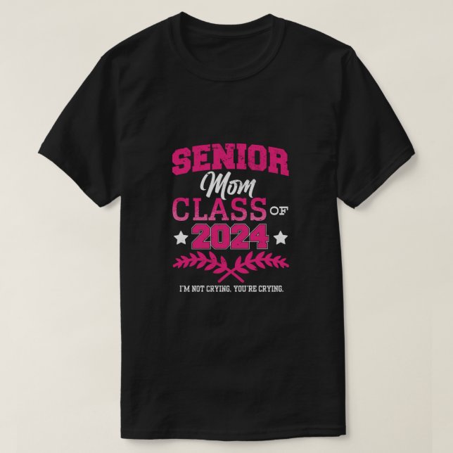 Klassen Senior Mamma 2024 Proud Mamma Funny T Shirt (Design framsida)