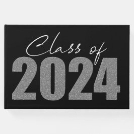 Klassen silver Glitter 2024 Gästböcker