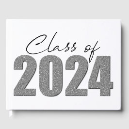 Klassen silver Glitter 2024 Gästböcker