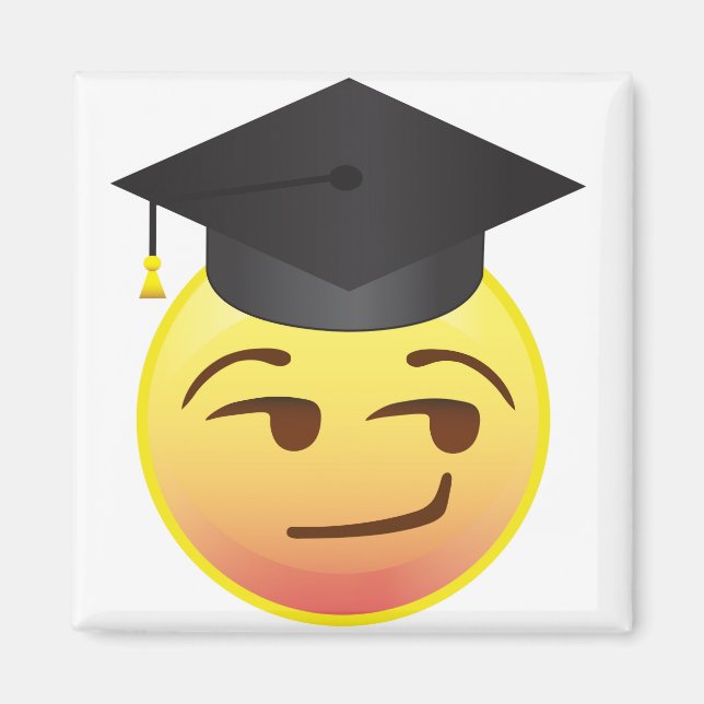 klassen Smart Smug Studenten i klassen Emoji Gift  Magnet (Framsidan)