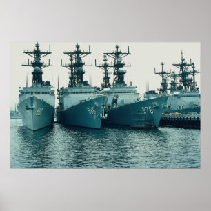 Klassen Spruance förstörare, NAV STA, San Diego, C Poster
