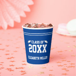 Klassen Studenten Blue and White Grad Namn 2025