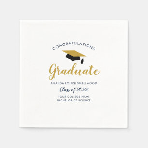 Klassen studenten Blue Grad Party 2022 Pappersservett