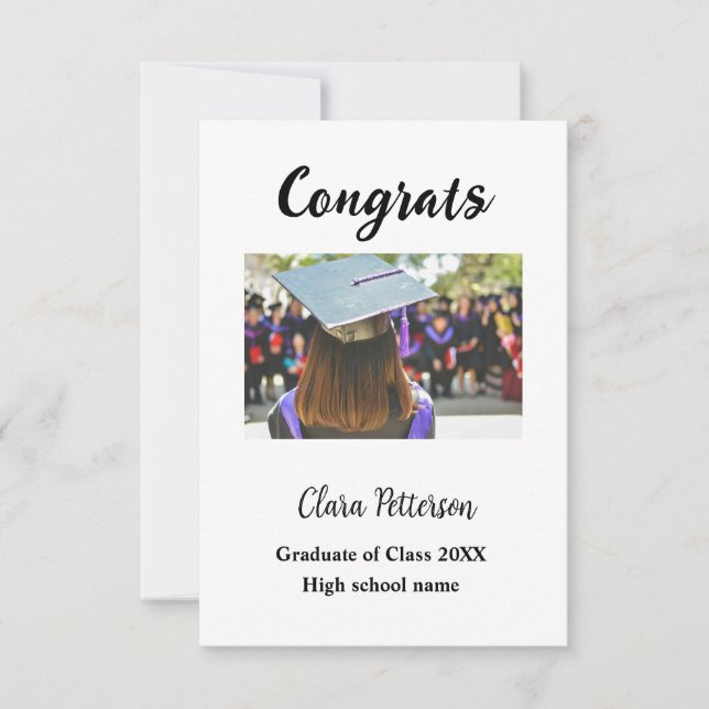 Klassen Studenten lägg till namn med 20xx gratuler (Framsida)