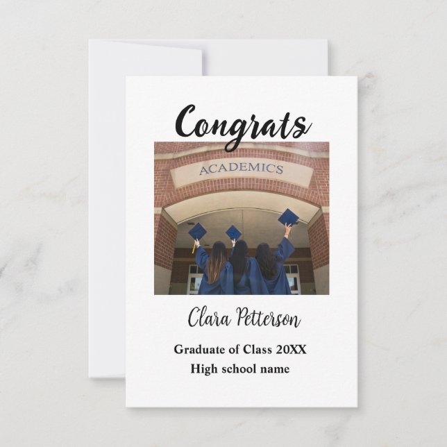Klassen Studenten lägg till namn med 20xx gratuler (Framsida)