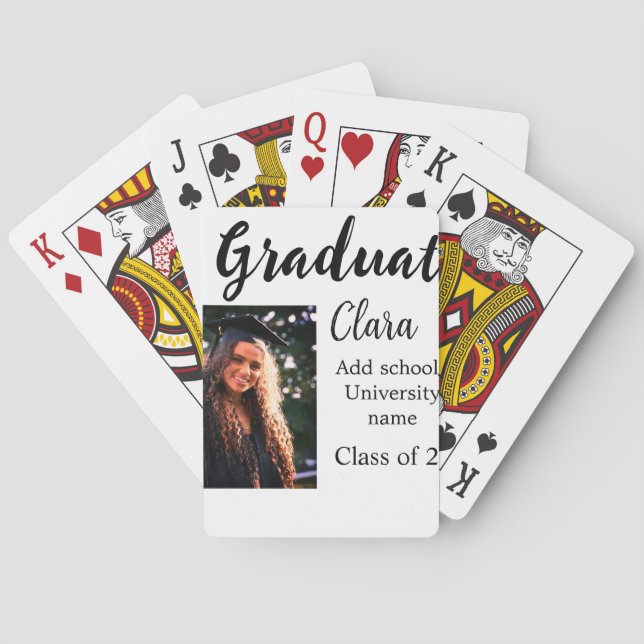 Klassen Studenten lägg till namn med 20xx gratuler Casinokort (Baksidan)