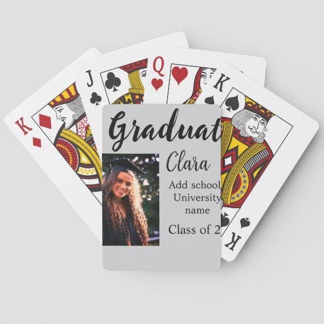 Klassen Studenten lägg till namn med 20xx gratuler Casinokort (Baksidan)
