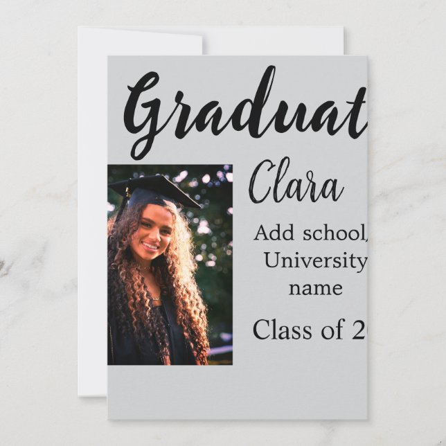 Klassen Studenten lägg till namn med 20xx gratuler Inbjudningar (Framsida)