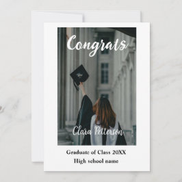 Klassen Studenten lägg till namn med 20xx gratuler Julkort