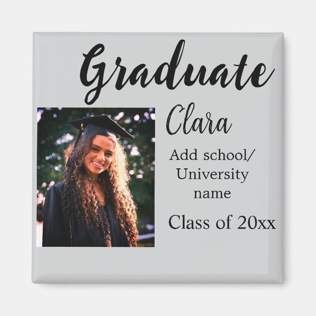 Klassen Studenten lägg till namn med 20xx gratuler Magnet (Framsidan)