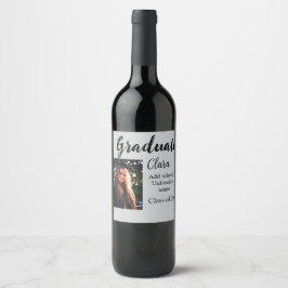 Klassen Studenten lägg till namn med 20xx gratuler Vinflaska Etikett