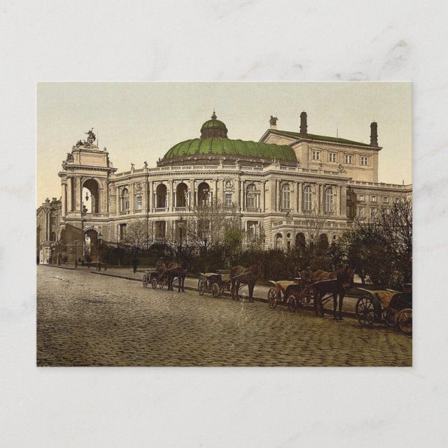 Klassen Theater, Odessa, Ryssland (dvs. Ukraina) Vykort (Framsida)