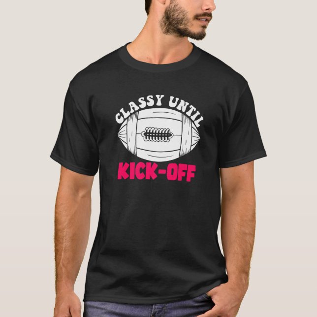 Klassen till Kickoff Game Day American Football Mo T Shirt (Framsida)