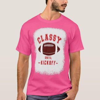 Klassen till Kickoff Red Brev Sports Färg Ga T Shirt
