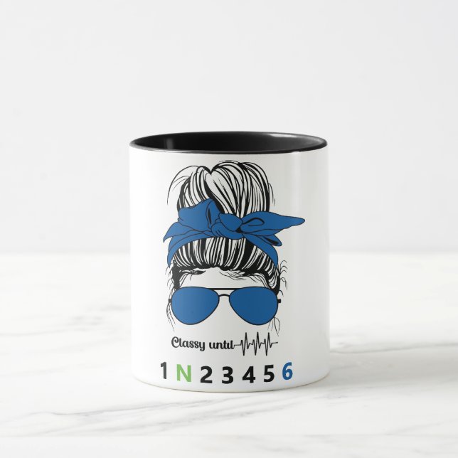 Klassen tills.. Funny motorcykel Mugg (Center)