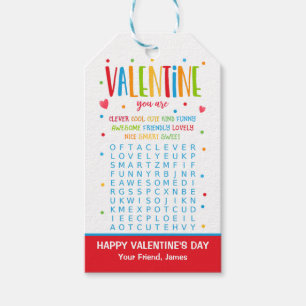 Klassen Valentine Ord Search Activity School Presentetikett