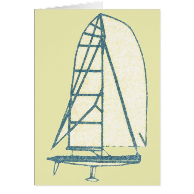 klassen yatching laser hälsningskort (Framsidan)