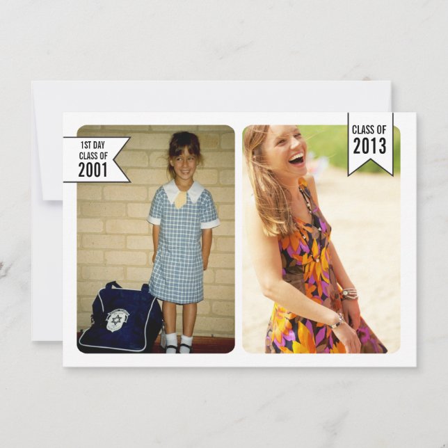 Klassen Young & Old Photo Studenten från 2013 års  Inbjudningar (Framsida)