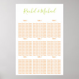 Klassens Orange och Grönt Poster