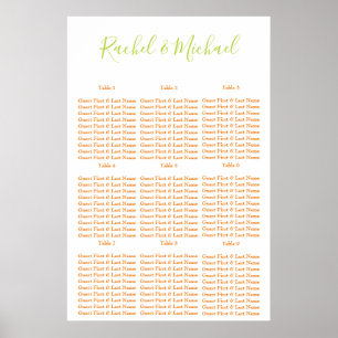 Klassens Orange och Grönt Poster