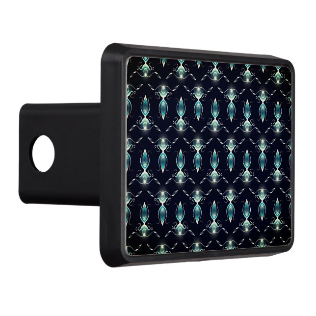 Klassens syn på blå grammofoner med ljusglimmer dragkroksskydd (Höger)