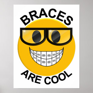 Klasser är Coola Dentist Wall Poster - svart glas