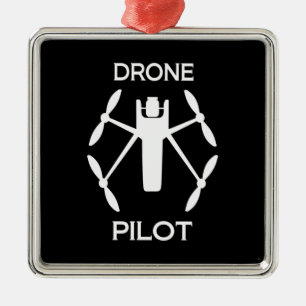 Klasser Drone Pilot Julgransprydnad Metall
