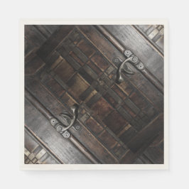 Klasser på trä pappersservett