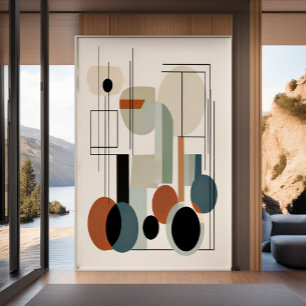 Klassfärg och unik modern minimalistisk poster