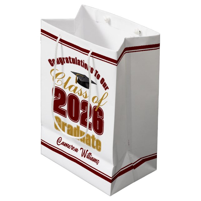 Klassfest för Maroon Gold 2026 (Framsidan Vinklad)