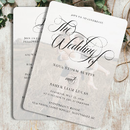 KlassfotoElegant - allt i en QR-kod Bröllop Inbjudningar