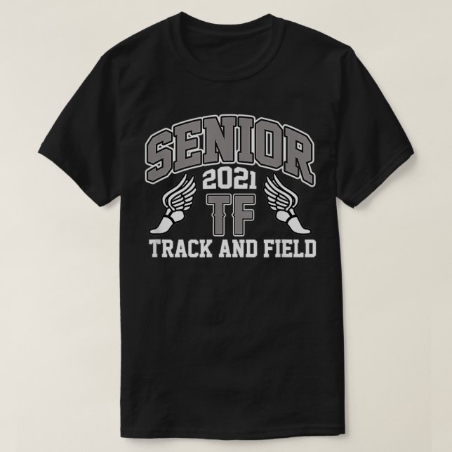 Klassgruppen Track och Fält, högre 2021 Studenten T Shirt (Design framsida)
