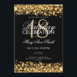 Klassi 18:e Födelsedagsfesten Sparkles Guld Inbjudningar<br><div class="desc">Inbjudningsmall för 18:e Födelsedagsfesten Sparkles Guld i elegant och klass. Med ljus,  sträng och gnistor. Matchande produkter är tillgängliga.</div>